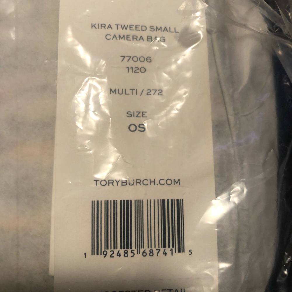 Brand new Tori Burch Kira Tweed Camera bag